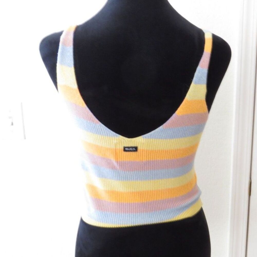 RVCA Rainshadow Sweater Tank Boho Festival 100% Cotton S EUC - Picture 6 of 8